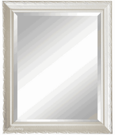 Camilla French Ornate Shabby White Wood Framed Wall Mirror - West Frames